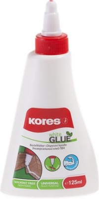 Hobbiragasztó, 125 ml, KORES "White Glue"